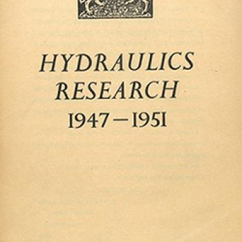 Cover report Hydraulics research board